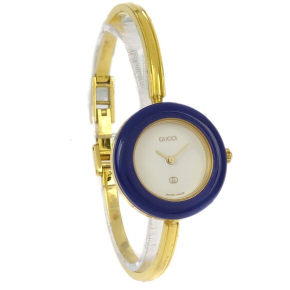 Gucci 1100-L Change Bezel Chameleon Quartz Watch SS 186180 - Picture 1 of 7